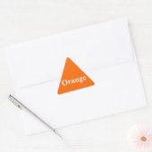 Orange Triangle Sticker (Umschlag)