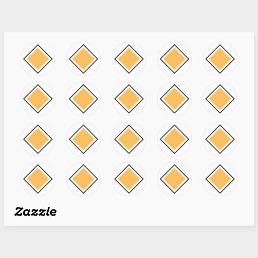 Orange Triangle Stickers (Blatt)