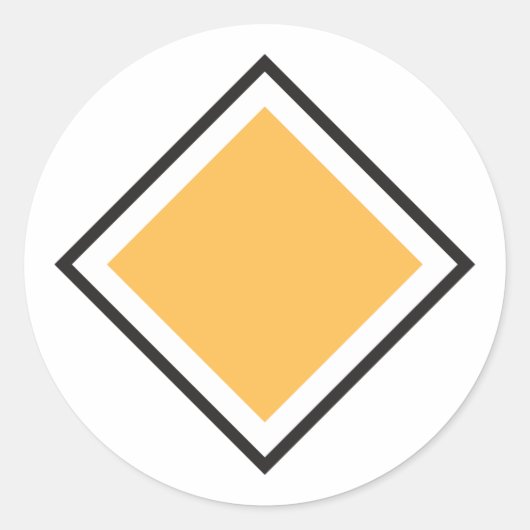 Orange Triangle Stickers (Vorderseite)