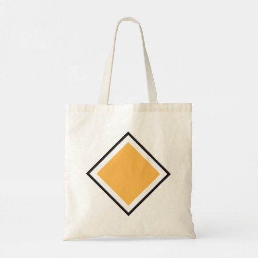 Orange Triangle Tote Bag Tragetasche (Rückseite)
