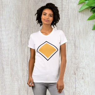 Orange Triangle Womens T - Shirt
