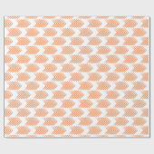 Orange Tribal Arrow Muster Geschenkpapier (Flach)