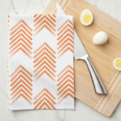 Orange Tribal Arrow Muster Handtuch (Viertel Falte)