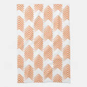 Orange Tribal Arrow Muster Handtuch (Vertikal)