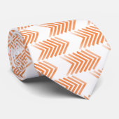 Orange Tribal Arrow Muster Krawatte (Gerollt)