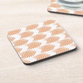 Orange Tribal Arrow Muster Untersetzer (Linke Seite)