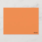 Orange Tribal Arrows Tischnummer Postcard (Rückseite)