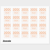 Orange Tribal Arrows Wedding Stickers (Blatt)