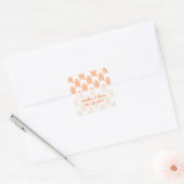 Orange Tribal Arrows Wedding Stickers (Umschlag)