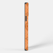 Orange Tribal Diamonds African Pattern iPhone Hülle (Rechte Seite)