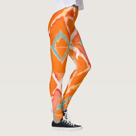 Orange Tribal II Leggings (Rechts)