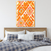 Orange Tribal II Leinwanddruck (Insitu (Schlafzimmer))