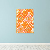 Orange Tribal II Leinwanddruck (Insitu (Holzboden))