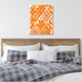 Orange Tribal II Leinwanddruck (Insitu (Schlafzimmer))