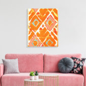 Orange Tribal II Leinwanddruck (Insitu (Wohnzimmer))