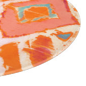 Orange Tribal II Schneidebrett (Ecke)