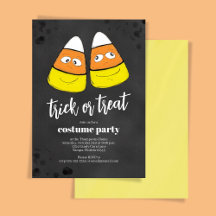 Orange Trick oder Treat Candy Corn Halloween-Party