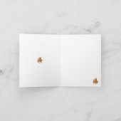 Orange Tropical Blume Note Card Karte (Innenseite)