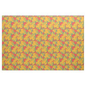 Orange tropisches Leaf-Muster Stoff (Fat Quarter (45,7 x 55,9 cm))