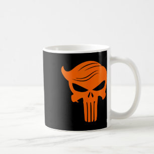 Orange Trump Skull Orange Skull Trump Hair Skeleto Kaffeetasse