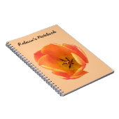Orange Tulip Anpassbares Notebook Notizblock (Rechte Seite)