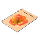 Orange Tulip Anpassbares Notebook Notizblock (Linke Seite)