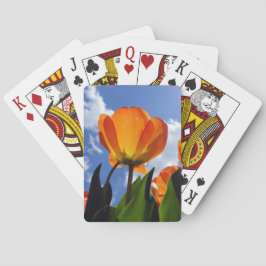 Orange Tulip, Blue Sky Spielkarten