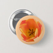 Orange Tulip Button (Vorne & Hinten)