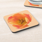 Orange Tulip Cork Untersetzer (Linke Seite)
