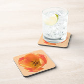Orange Tulip Cork Untersetzer (Rechte Seite)