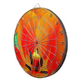 Orange Tulip Dartscheibe (Vorderseite rechts)