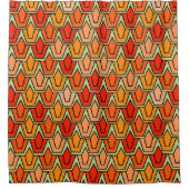 Orange Tulip Field Duschvorhang (Vorderseite)