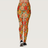Orange Tulip Field Leggings (Rückseite)