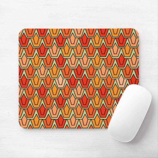 Orange Tulip Field Mousepad (Mit Mouse)