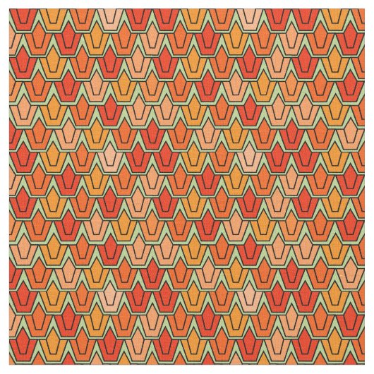 Orange Tulip Field Stoff (Nahaufnahme)