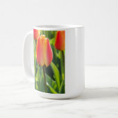 Orange Tulip Foto Tasse (Vorderseite Links)