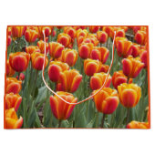 Orange Tulip Garden Floral Große Geschenktüte (Vorderseite)
