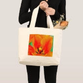 Orange Tulip Jumbo Stoffbeutel (Vorderseite (Produkt))