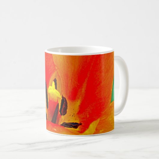 Orange Tulip Kaffeetasse (VorderseiteRechts)
