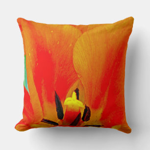 Orange Tulip Kissen