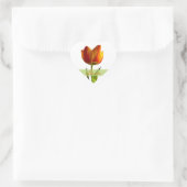 Orange Tulip Liebe Heart Wedding Umschlag Aufklebe Herz-Aufkleber (Tasche)