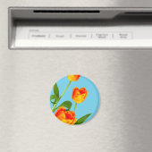 Orange Tulip Magnet (In Situ (Geschirrspüler))