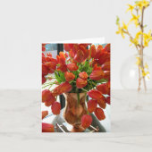 Orange Tulip Note Card Karte (Gelbe Blume)