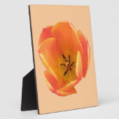 Orange Tulip Plaque Fotoplatte (Seite)