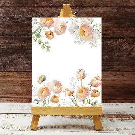 Orange Tulip Ranunculus Blume Background Poster