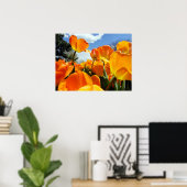 Orange Tulip Reaching für den Himmel Poster (Heimbüro)