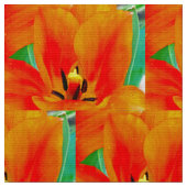 Orange Tulip Stoff (Nahaufnahme)