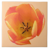 Orange Tulip Tile Fliese (Vorderseite)