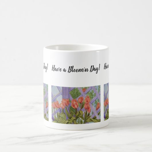 Orange Tulip Watercolor Blume Kaffeetasse (Mittel)
