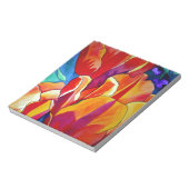 Orange Tulips Aquarellmalerei Blume Notizblock (Rotiert)